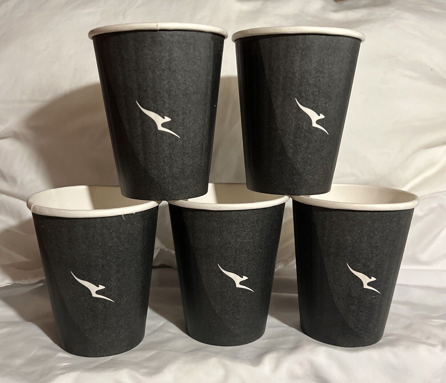 Qantas Airlines Set Of 5 Coffee Cups