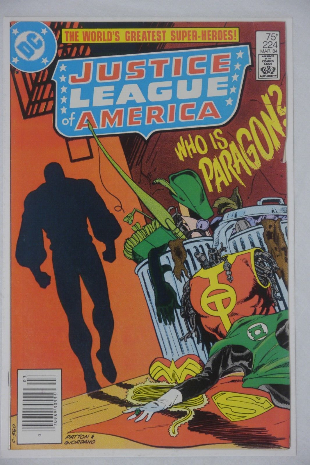 DC JUSTICE LEAGUE OF AMERICA #224 (1984) Paragon, Chuck Patton, Dick Giordano