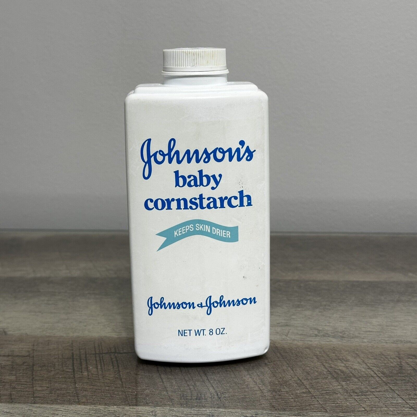 Vintage Johnson's Baby Cornstarch 1985 Empty Container ~ Advertisement