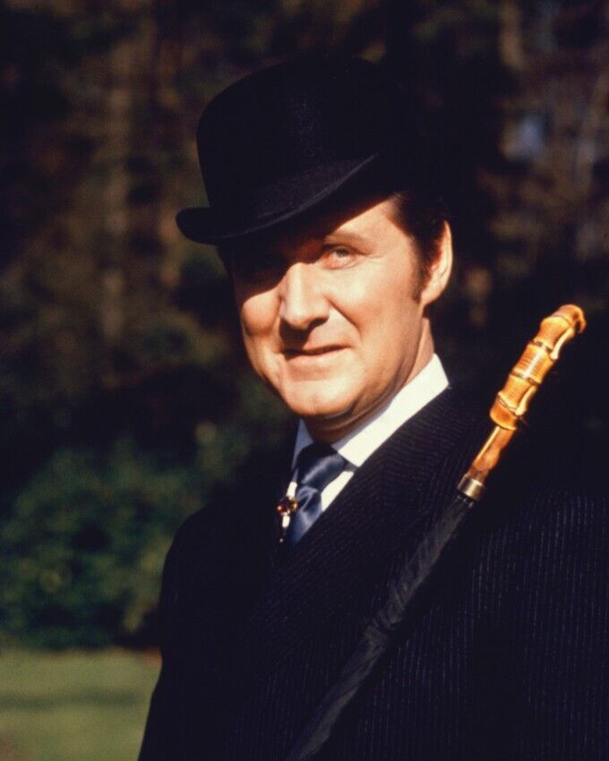 Patrick Macnee 24x36 inch Poster with umbrella The Avengers
