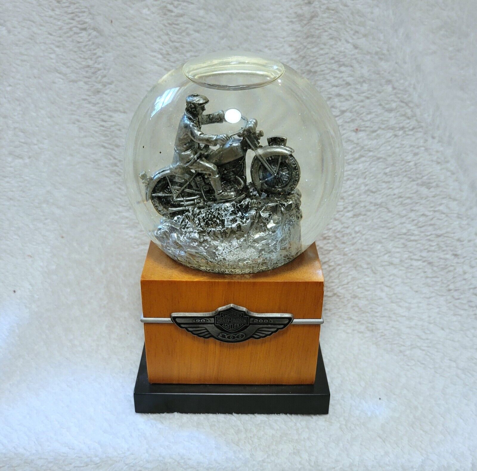 Harley Davidson 2003 100th Anniversary Snow Globe Collectible