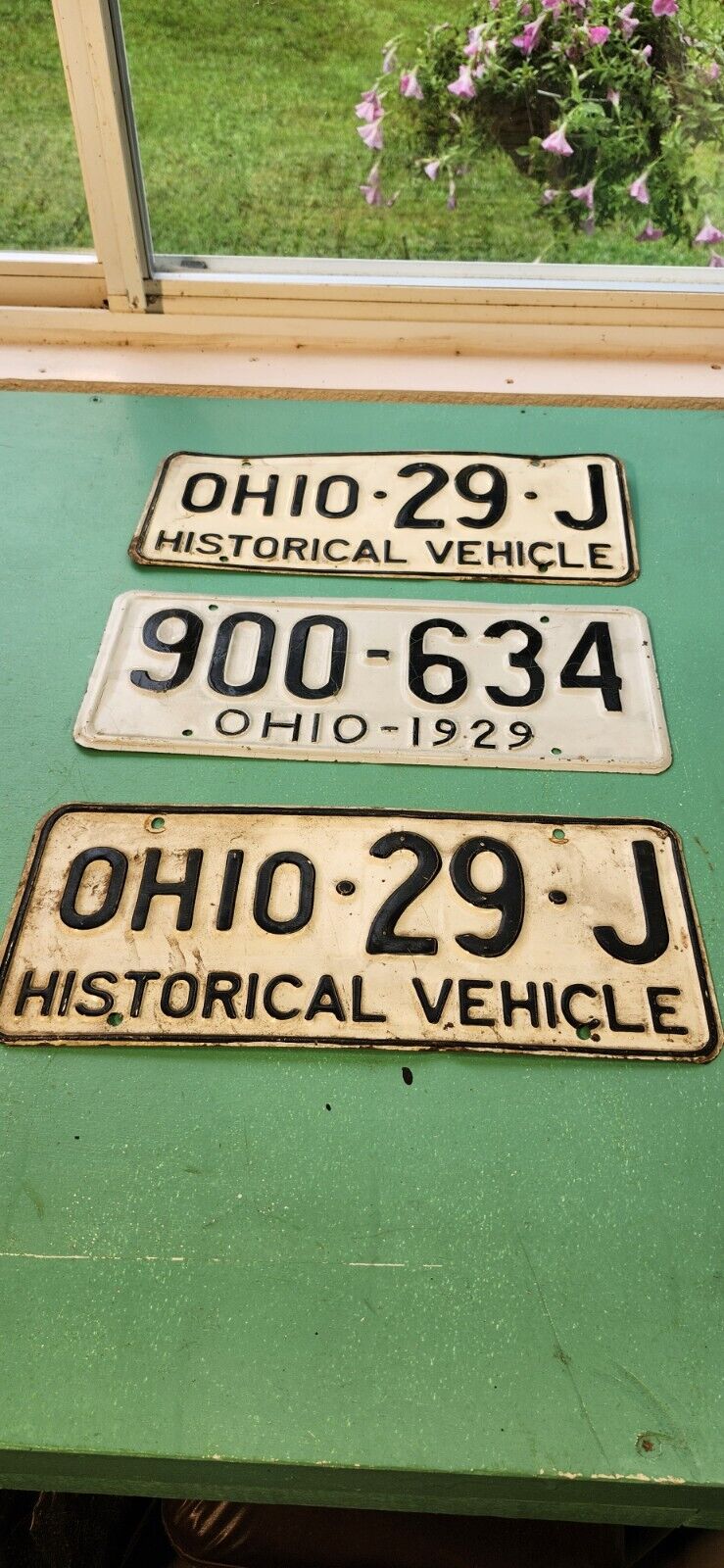 Vintage 1929 Ohio Passenger Car License Plate And More