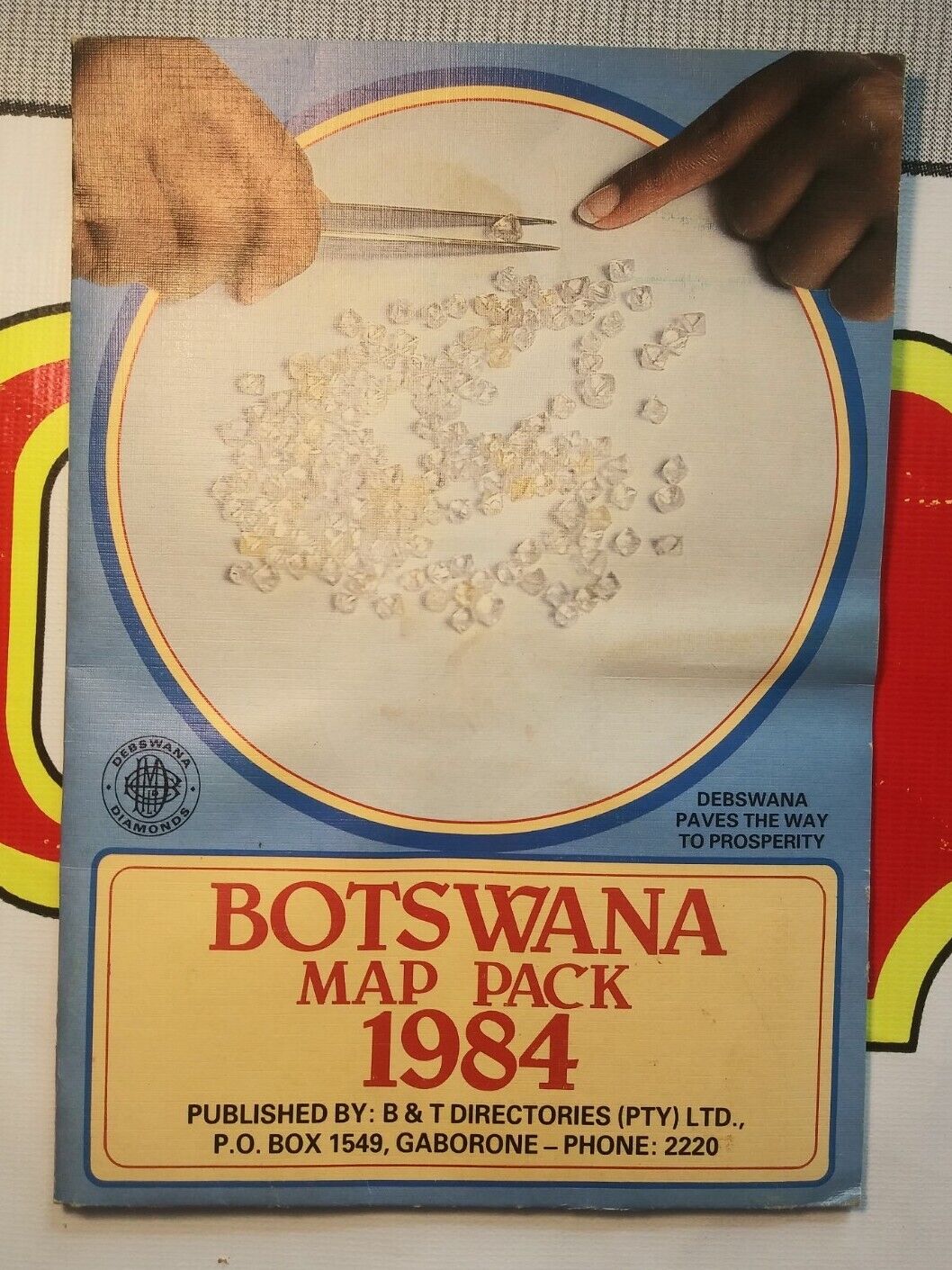 Rare Botswana Map Pack BP Traveller's Map Swaziland & Town Plan Of Gaborone 1984