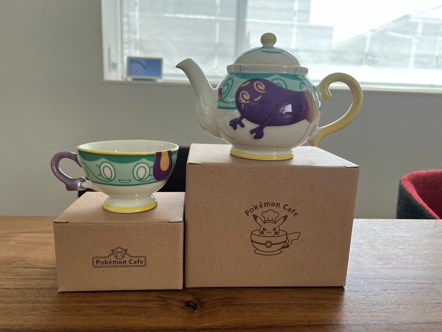 [New]Pokemon Polteageist TeaPot & Sinistea Tea Mug Cup Set Japan Cafe Limited
