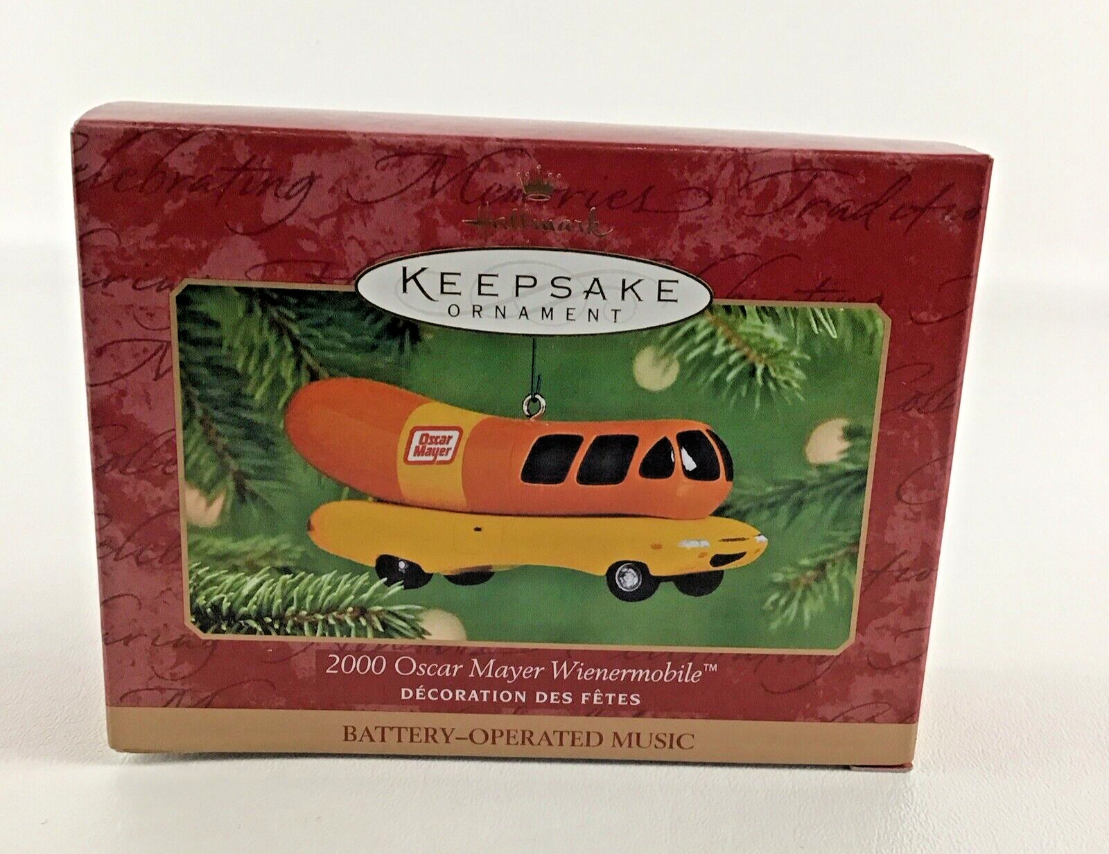Hallmark Keepsake Christmas Ornament Oscar Mayer Wienermobile Musical 2001 New