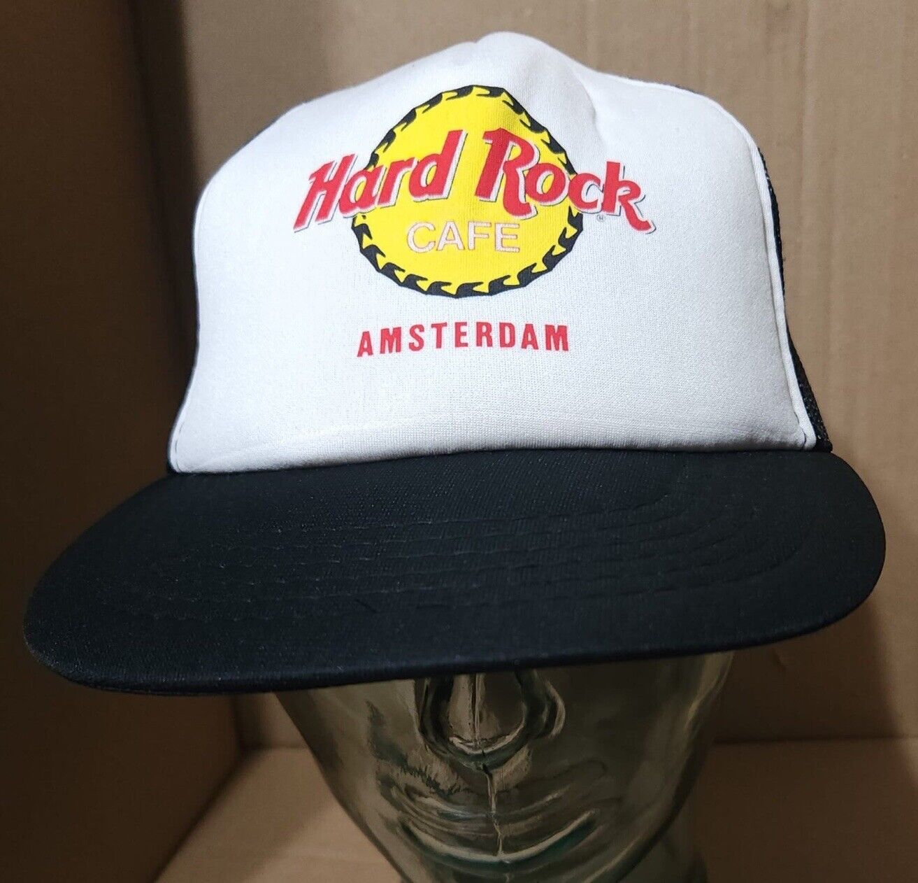 Vintage Hard Rock Cafe Amsterdam Black Baseball Cap Hat