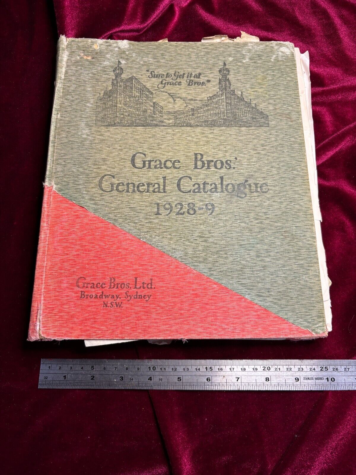 Vintage Grace Brothers general catalogue from 1928-1929, Sydney, Australia
