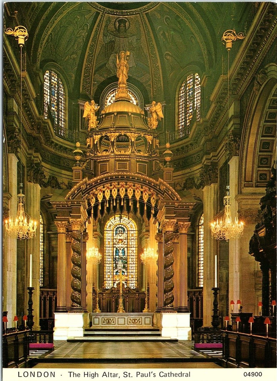 postcard The High Altar St. Paul's Cathedral London Charles Skilton Series 1796