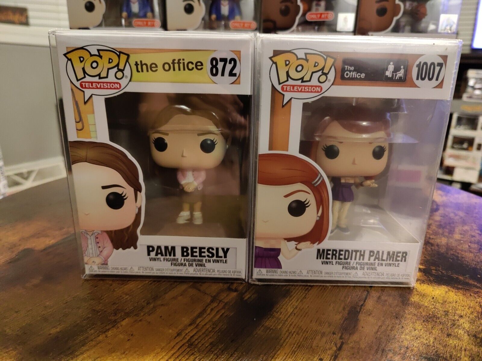 Lot Of 2 The Office Funko Pops Pam Beesly Meredith Palmer With Protectors