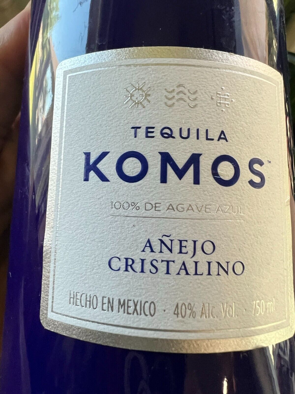 3 Komos Anejo Cristalino Tequila EMPTY BOTTLES Hand Crafted  Mexico 750 ml
