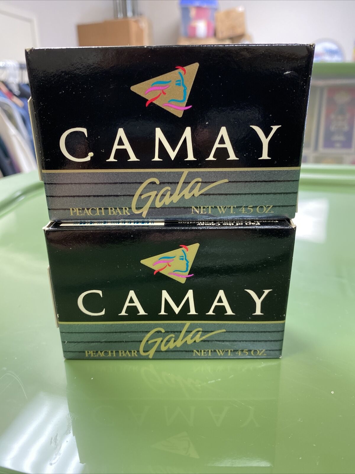 Camay Gala Peach bar vintage 1990 lot of 2 4.5oz RARE