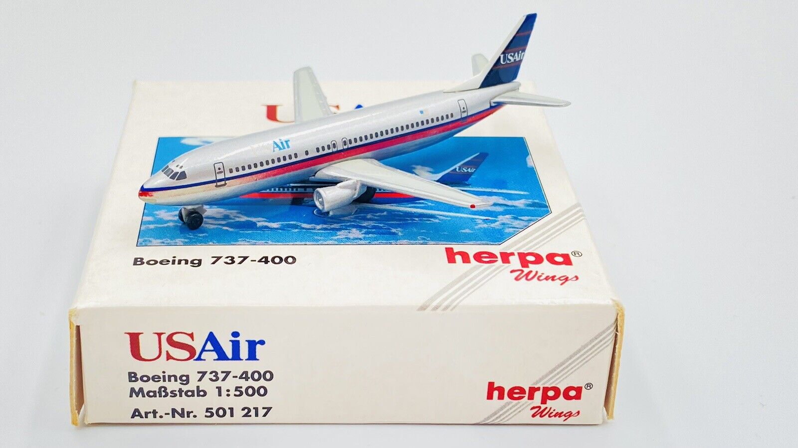 HERPA WINGS (501217) 1:500 USAIR BOEING 737-400 BOXED 
