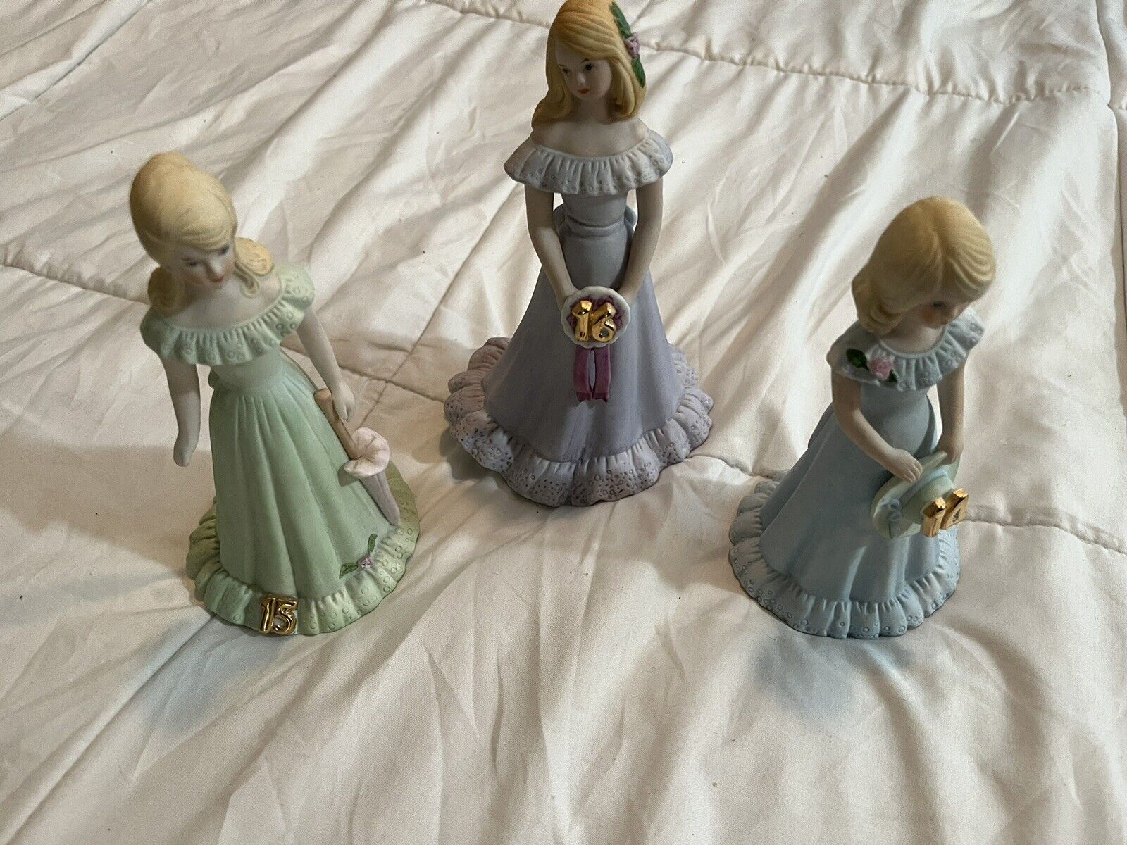 Growing Up Birthday Girl Figurines Set of 3 Decor