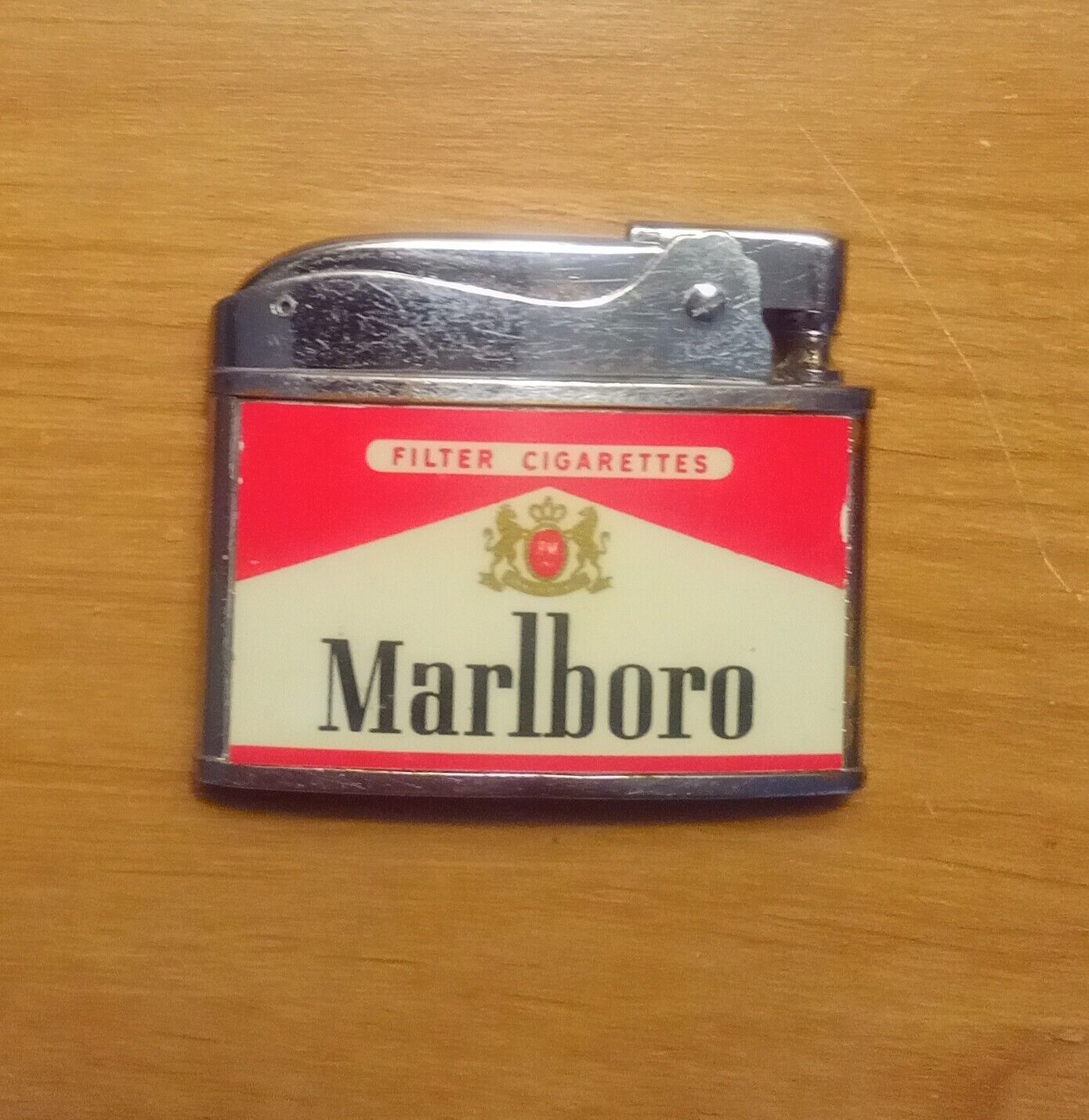 Vintage Ryan Marlboro Cigarettes Advertising Flat Lighter Made Japan