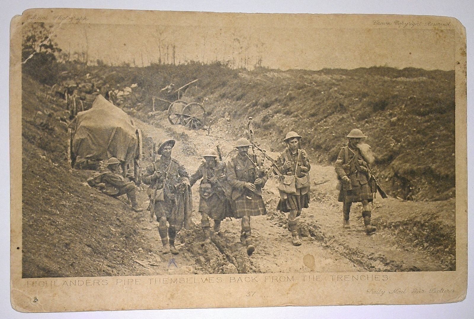 Vintage Postcard Military  - WWI Real Photo Postcard RPPC - Battle  Pictures