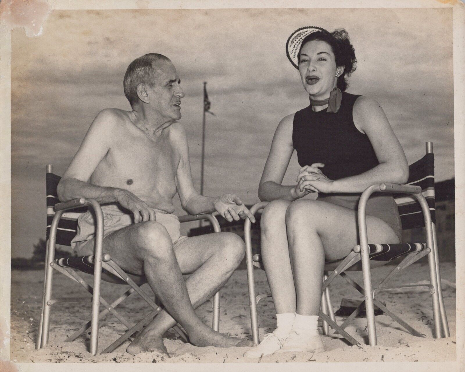 CUBA CUBAN PRESIDENT GRAU SAN MARTIN + LINA SALOME NEWTON ESTAPE 1950s PHOTO 151