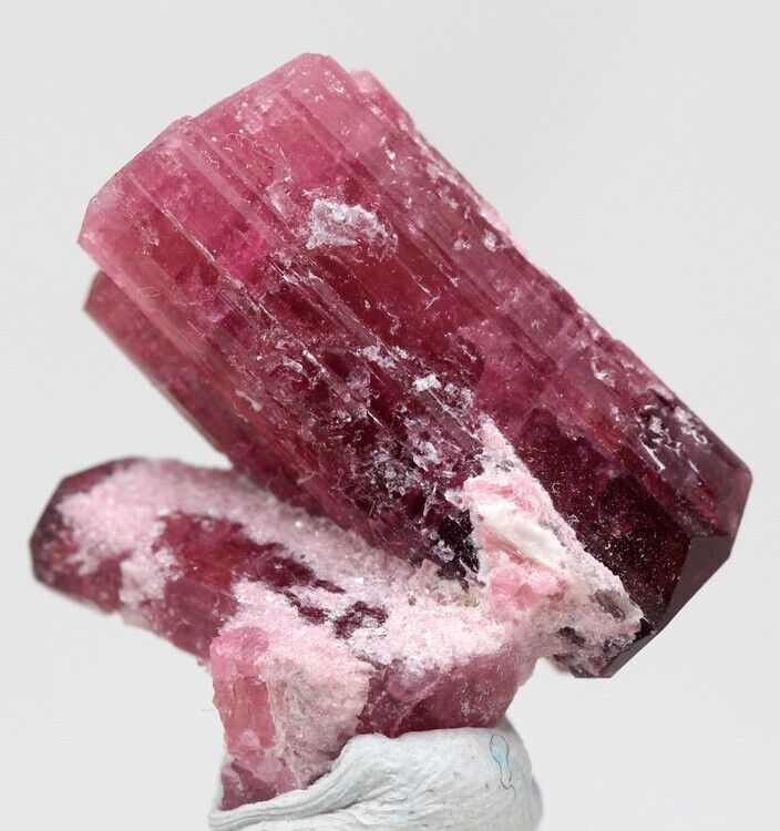 PINK TOURMALINE RUBELLITE Terminated Crystal Cluster Mineral Specimen RUSSIA