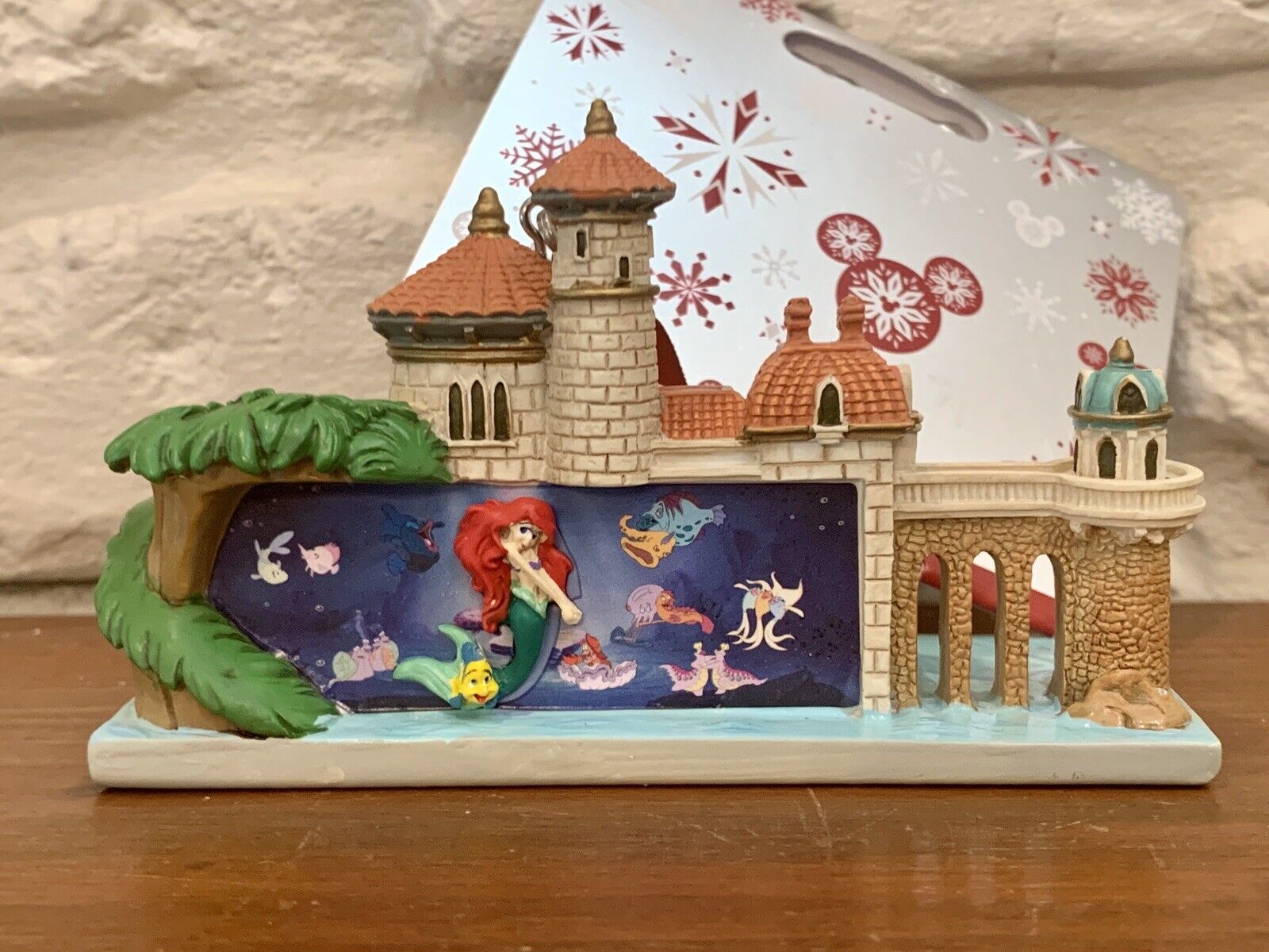 Disney Parks Ariel Journey The Little Mermaid Ride Castle Christmas Ornament