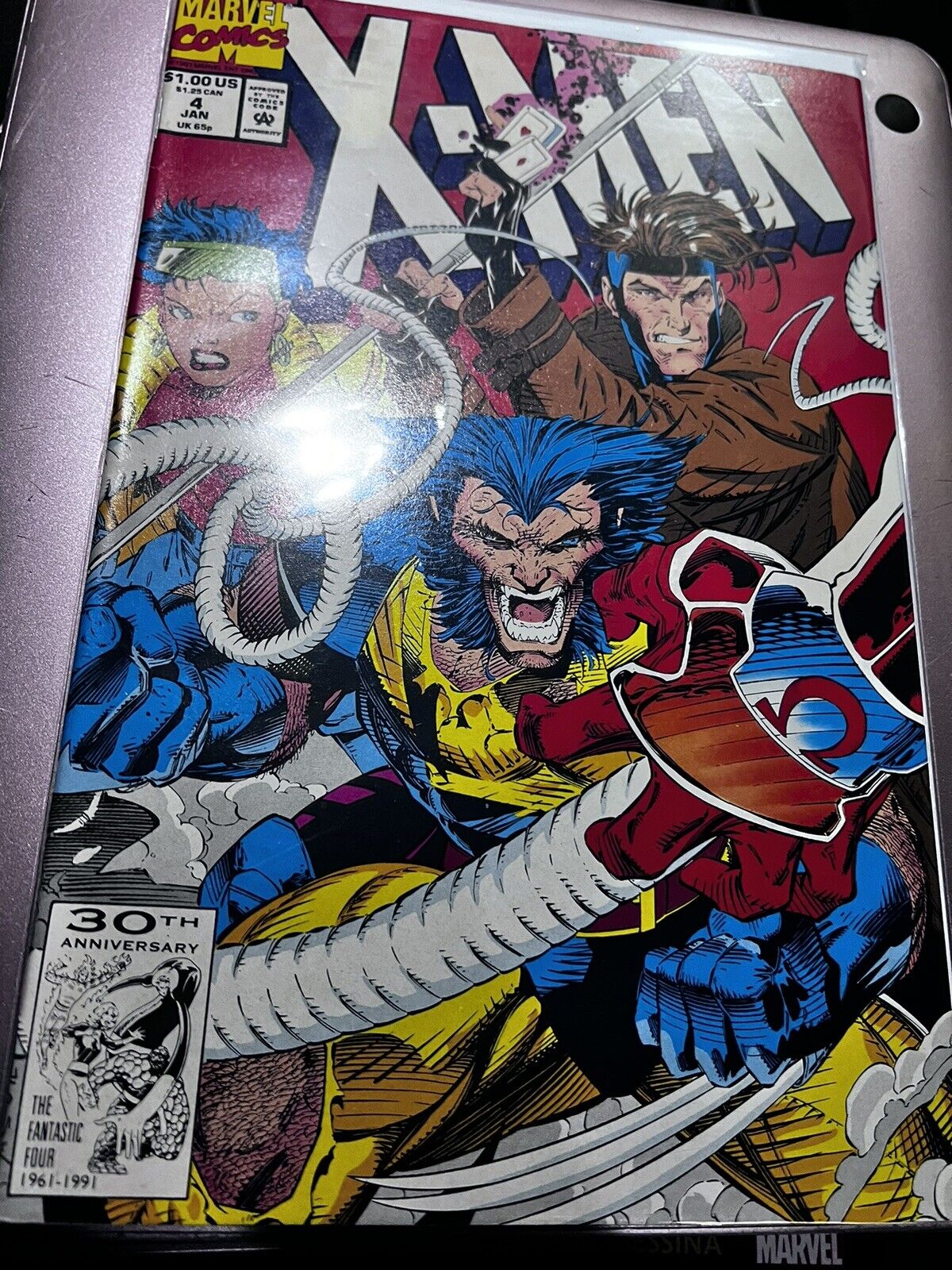 Marvel Comics X-MEN # 4  1st Appearance of Omega Red - Jim Lee Key 1991 NM-