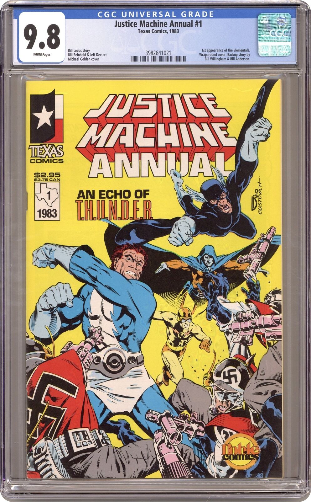 Justice Machine Annual #1 CGC 9.8 1983 3982641021