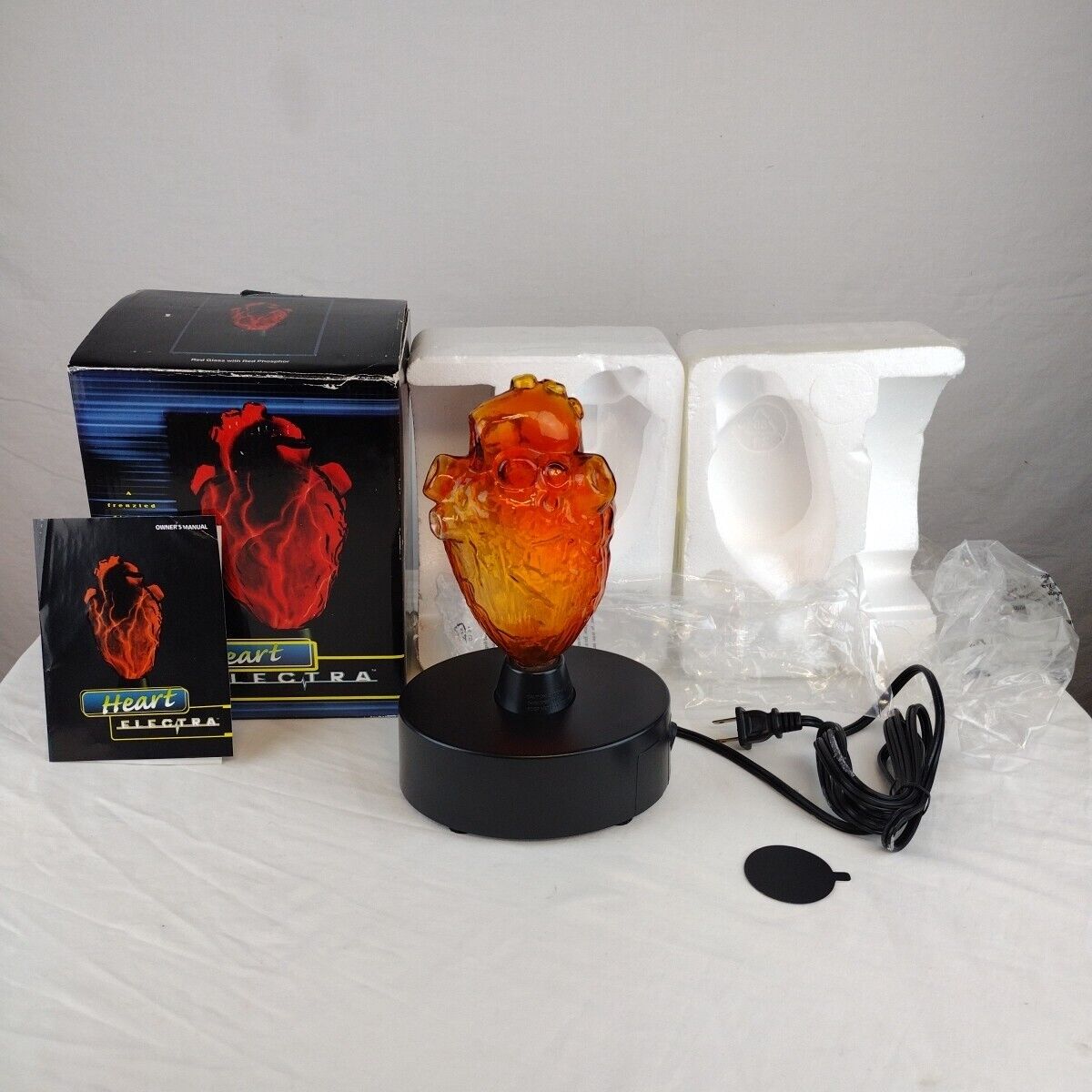 LumiSource Sculptured Electra Mini Heart Plasma Lamp