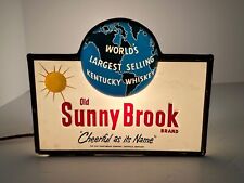 RARE VINTAGE SUNNY BROOK KENTUCKY WHISKEY Lighted Globe Sign Goodman Display picture