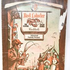 1976 Red Lobster Inns Restaurant Menu 6770 Lake Ellenor Drive Orlando Florida picture