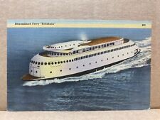 Streamlined Ferry Kalakala Linen Postcard No 1739 picture