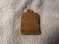 Vintage 1929 Chicago C.T.D., Brass Dog Tag Tax License # picture