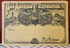 1901 Pan-American Exposition Admission Pass Ticket Buffalo New York RARE picture