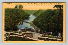 Hawk's Nest Rock State Park WV-West Virginia, New River Canyon, Vintage Postcard picture