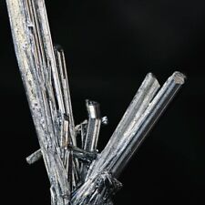220Ct Top Class Bright Stibnite Crystal Cluster Mineral Samples / Hunan, China picture