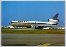 Airplane Postcard British Caledonian BC Airways Airlines Douglas DC-10 LAX GG5 picture