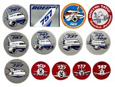 Lot Of 13 Vintage Boeing Airplane Stickers Decals 727 737 747 757 767 NOS picture