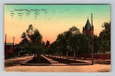Hamilton OH-Ohio, Scenic View on Campbell Avenue, Antique Vintage Postcard picture