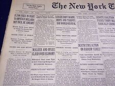 1932 APRIL 2 NEW YORK TIMES - WALKER AND M'KEE CLASH - NT 4105 picture