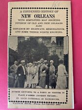 A Condensed History of New Orleans Sight Seeing Handout undated old looking old picture