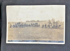 2 RPPC Postcards Winfield Kansas Southwestern Football Team Squads 1909 picture