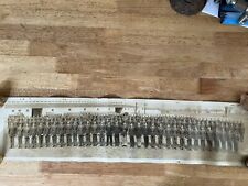 WW2 Era Army Panoramic Roll Out Photo Fort Soldiers In Uniform Group Photo #261 picture