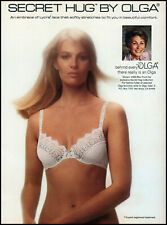 1983 Beautiful Blonde Girl modeling Olga secret hug bra retro photo print ad S33 picture