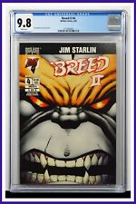 Breed II #4 CGC Graded 9.8 Malibu February 1995 White Pages Comic Book. picture