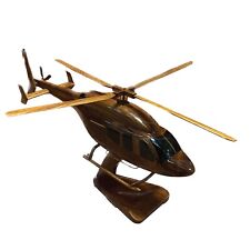 Bell 429 Mahogany Wood Desktop Helicopter Model picture