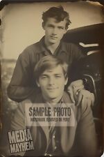 Two young mechanics posing for photo  Print 4x6 Gay Interest Photo #701 picture