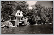 Postcard RPPC, Cottage, The Boulders, Willoughby Lake Westmore VT Posted 1957 picture
