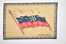 Vintage Circa 1910s Venezuela Flag Tobacco Felt Flannel Cigar Cigarette Premium picture