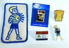 3  VTG Chesty Potato Chips Pins Indianapolis 500, Pan Am, Boy & 1 Krunchers Pin picture
