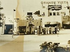 D1) RPPC Photo Postcard 1939 Grande Vista Roadside Motor Lodge Gas Station picture