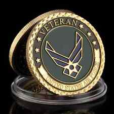 U.S. Air Force Veteran Commemorative Challenge Coin Military Veteran Gift picture