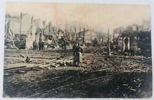Vintage World War I in Germany RPPC Picture of Soldier and Destruction of City  picture