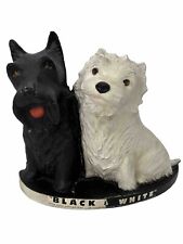 Black & White Scotch Fleischmann Distillery Scottish Terrier Dog Bar Display Vtg picture